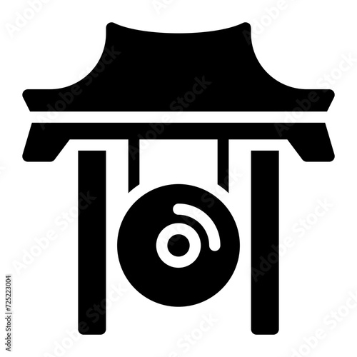 gong glyph icon