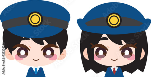駅員さんイラストセット