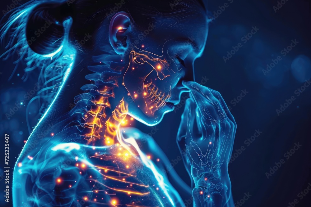 Graphical representation of the human skeleton. X-ray. Graphical representation of the human skeleton. X-ray.