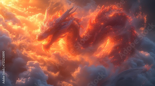 dragon in battle