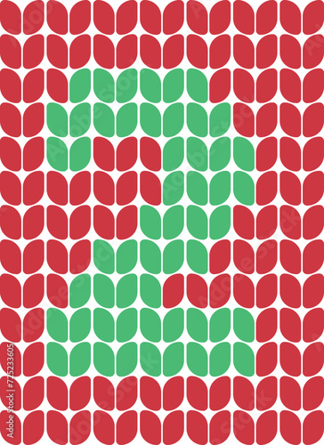 2 two number knitting vector
