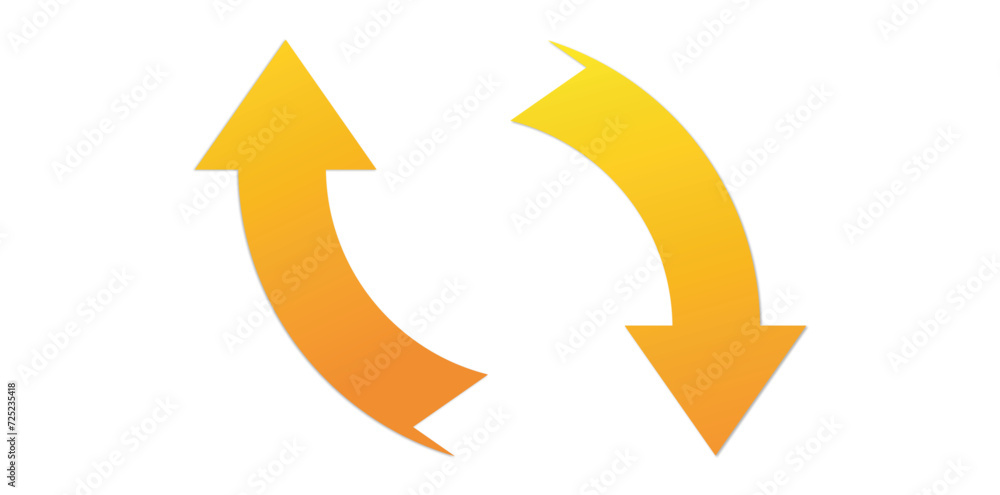 Arrows Rotating On White Background, Refresh, Reload, Recycle, Loop Rotation Sign Vector Illustration. Arrows Rotating On White Background, Refresh, Reload, Recycle, Loop Rotation Sign Vector Illustration.