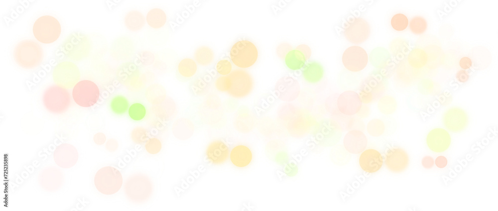 Abstract transparent background with bokeh effects Abstract transparent background with bokeh effects