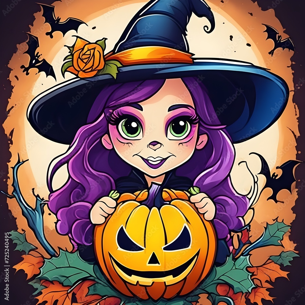 Halloween themed t shirt design ai generated Halloween themed t shirt design ai generated