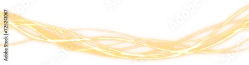 beautiful elegant wavy gold line effect