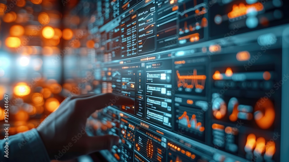 Show a secure and sophisticated crypto exchange platform interface on a computer or mobile device. Generative AI. Show a secure and sophisticated crypto exchange platform interface on a computer or mobile device. Generative AI.