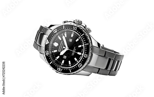 Dive Master Timepiece Watch Isolated on Transparent Background PNG.