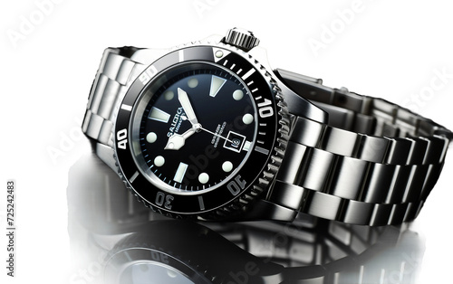 Subaquatic Expert Watch Isolated on Transparent Background PNG.