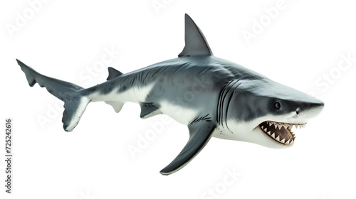 big shark on transparent background