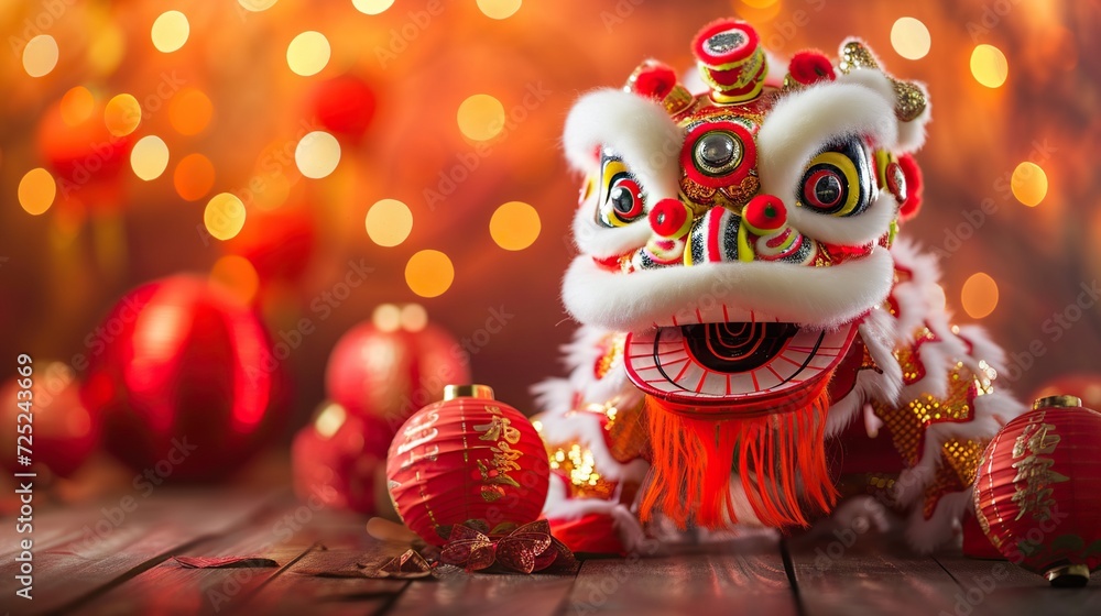 The lion dance is a symbol of Chinese New Year celebrations, imlek