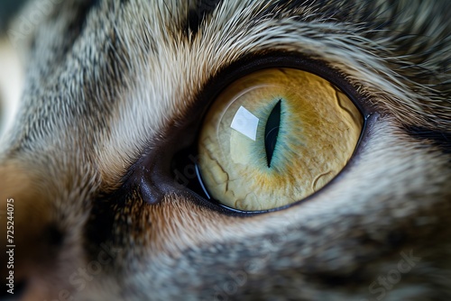 close-up of a cat's eye