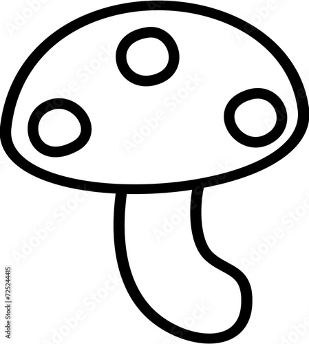 mushroom cartoon lineart
