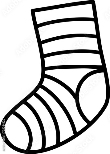 sock cartoon lineart