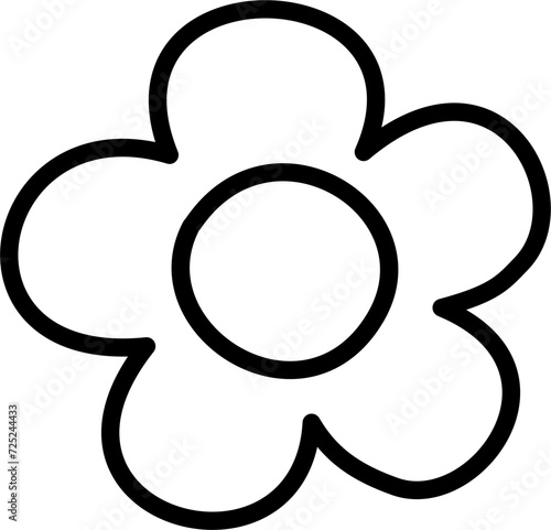 flower cartoon lineart