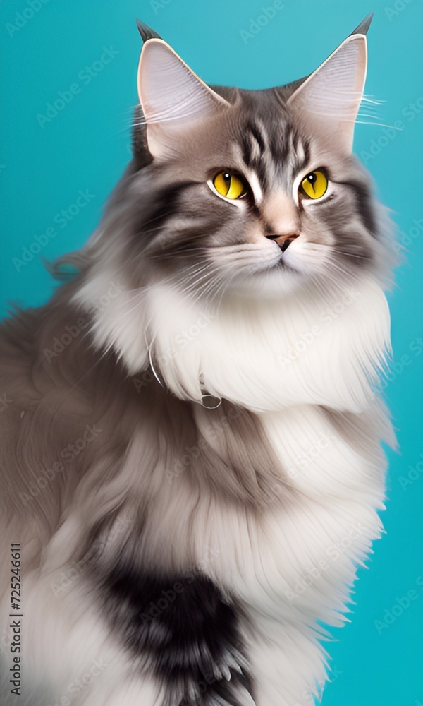 portrait of a cat. generative ai