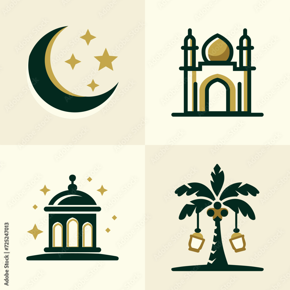 Simple icon inspiration to welcome the month of Ramadan