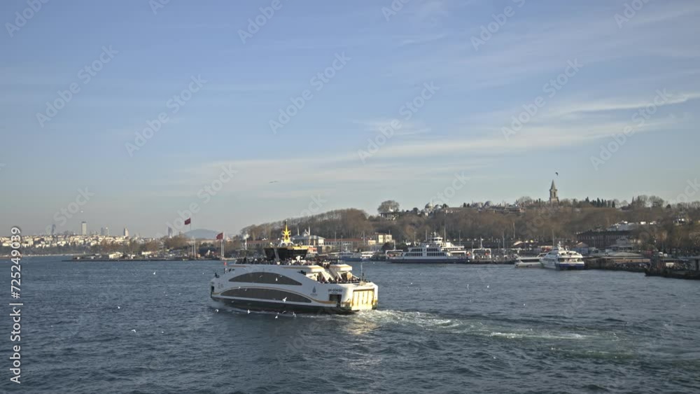 Historical Peninsula View and Bosphorus from Istanbul Eminönü Galata Bridge Historical Peninsula View and Bosphorus from Istanbul Eminönü Galata Bridge
