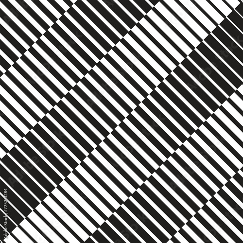 abstract repeatable seamless black diagonal thin to thick line pattern.
