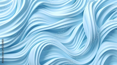Pasta background  spaghetti abstract geometric pattern. Light blue poster. generative ai