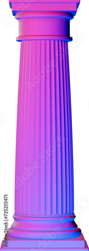 Retro Neon Colorful Build Element Illustration