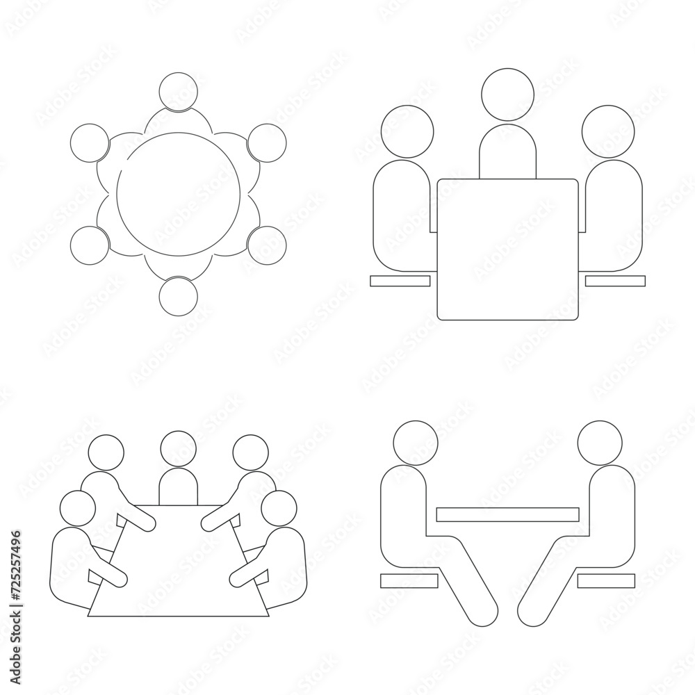 meeting icon vector meeting icon vector