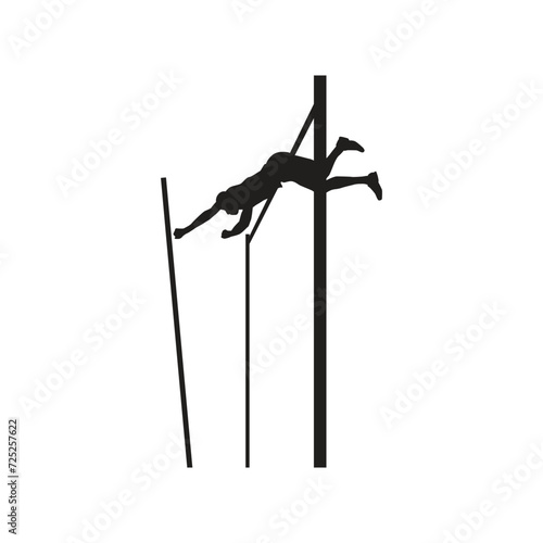 pole vault sport icon