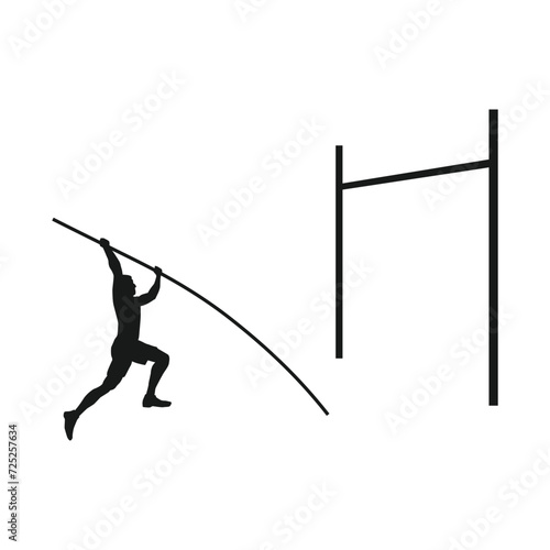 pole vault sport icon