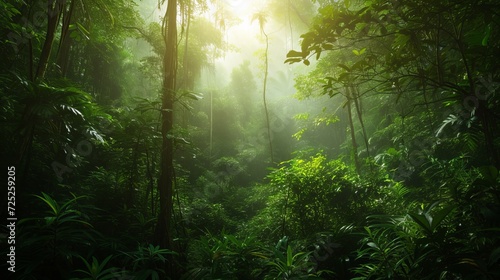 With lush trees all around, tropical forests