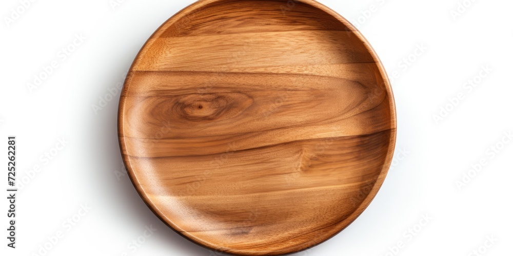 Wooden plate on white background, space for copy and branding. Suitable for product display. Vintage style. Clipping path included. Wooden plate on white background, space for copy and branding. Suitable for product display. Vintage style. Clipping path included.