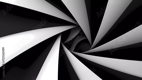 Abstract white and black background, Geometric pattern. generative ai