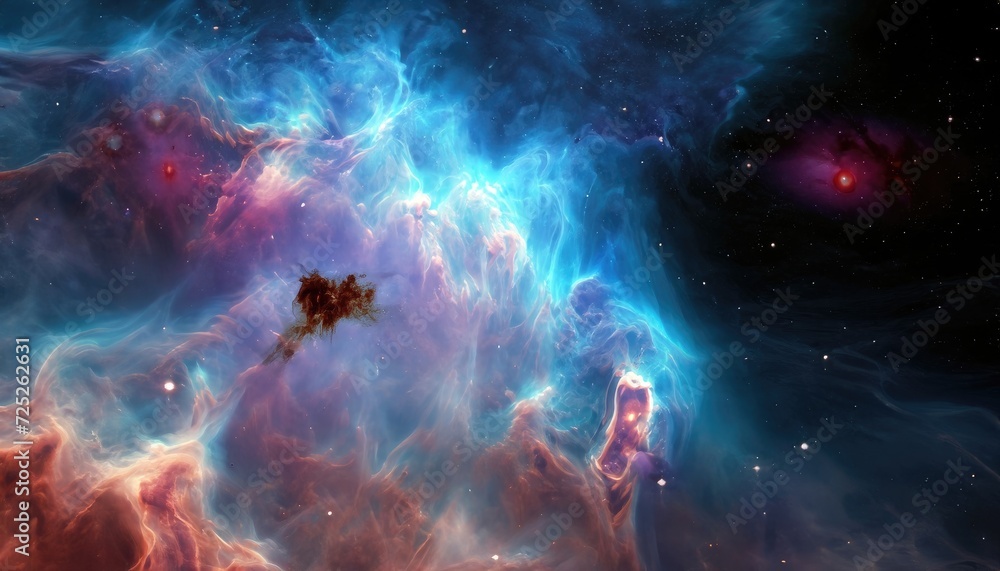 The particular Nebula. Digitally generated image