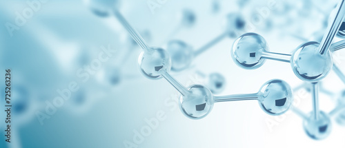 Glass form of molecular geometry for chemistry and medical background. Generative AI