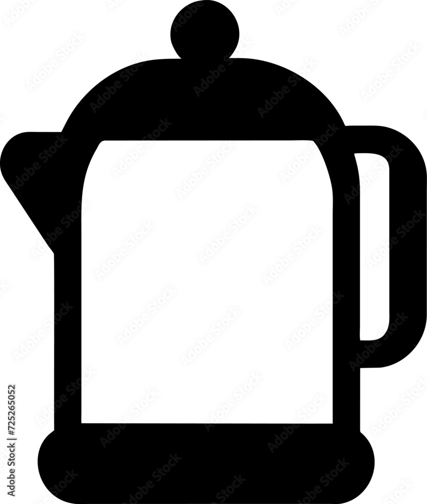 Obraz premium Electric kettle icon. Simple illustration
