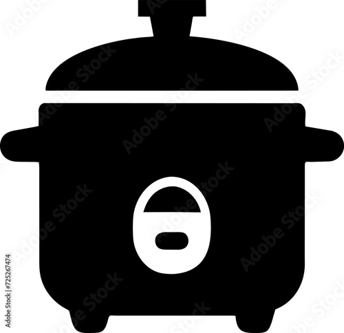 Electric rice cooker line icon