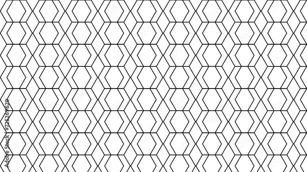 Fototapeta premium black and white Geometric seamless patterns background. vector illustration