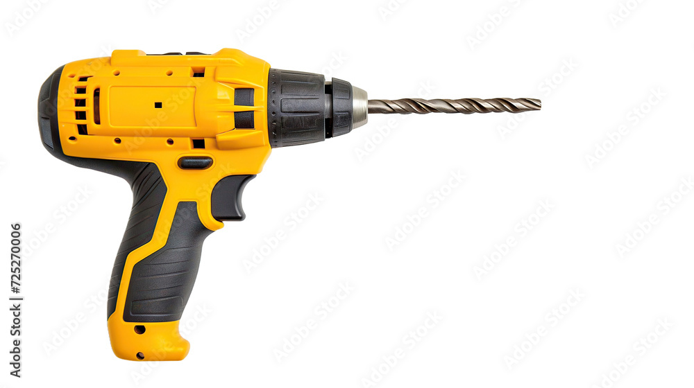 Drilling machine on transparent background