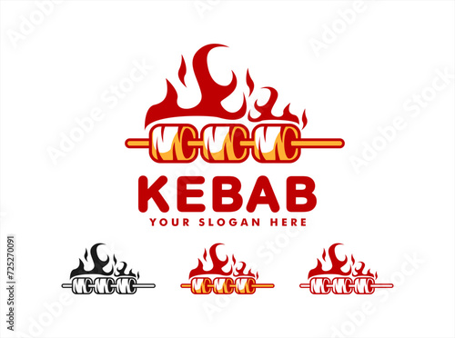Doner kebab logo,label templates.for restaurants 