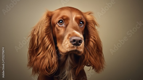 A confident cocker spaniel pup with expressive eyes and a wagging tail.