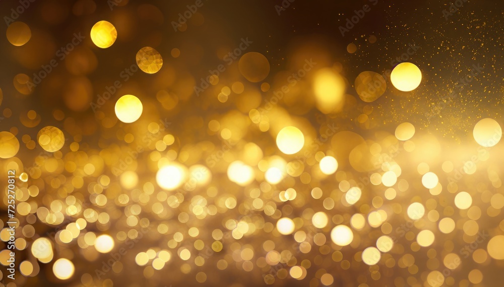 Gold abstract backgrounds with bokeh