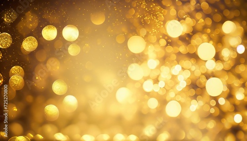 Gold abstract backgrounds with bokeh