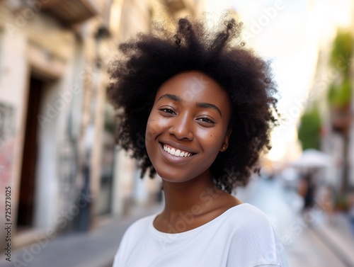 Portrait of a happy woman.