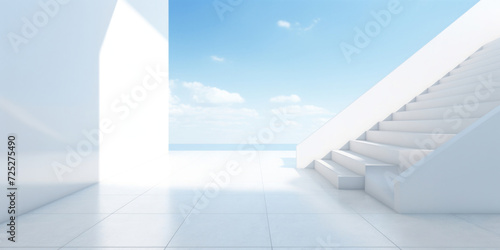 階段と建築物