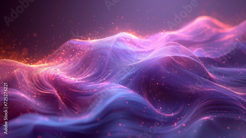 Abstract Purple Swirl Background Generative AI
