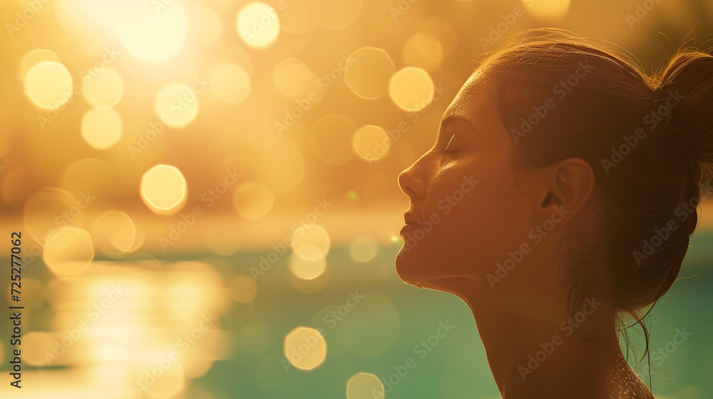Tranquil Dawn: Spa Serenity in Muted Hues. Generative AI Tranquil Dawn: Spa Serenity in Muted Hues. Generative AI