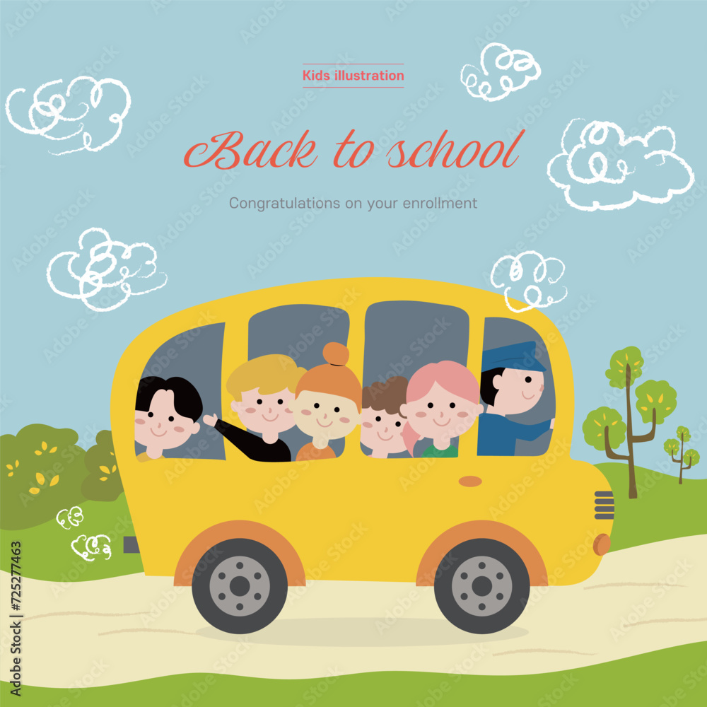 Obraz premium children in the car
