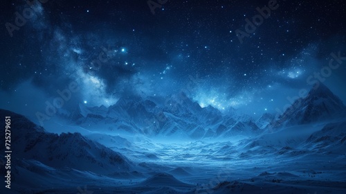 Night Sky Scenery Generative AI