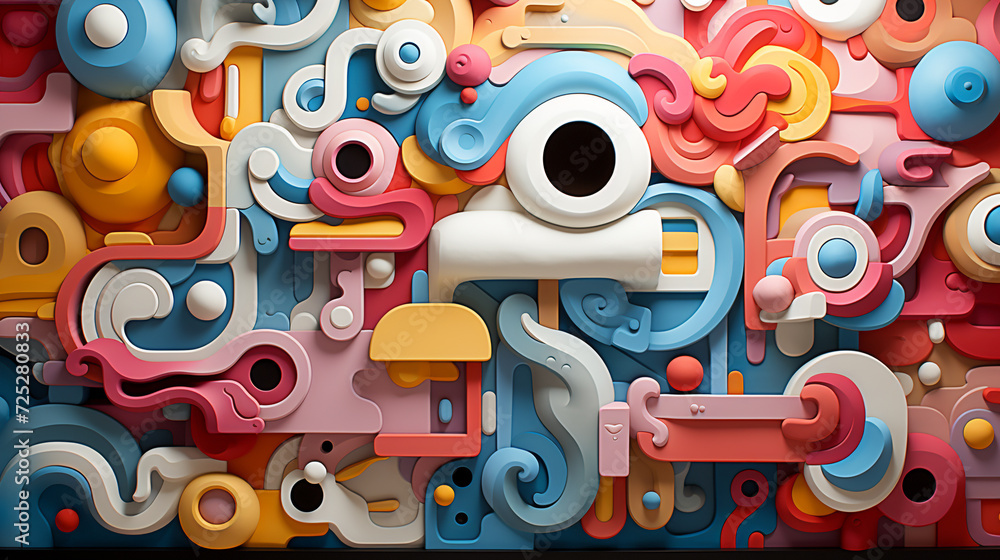 Playful Cartoon Abstractions Playful Cartoon Abstractions