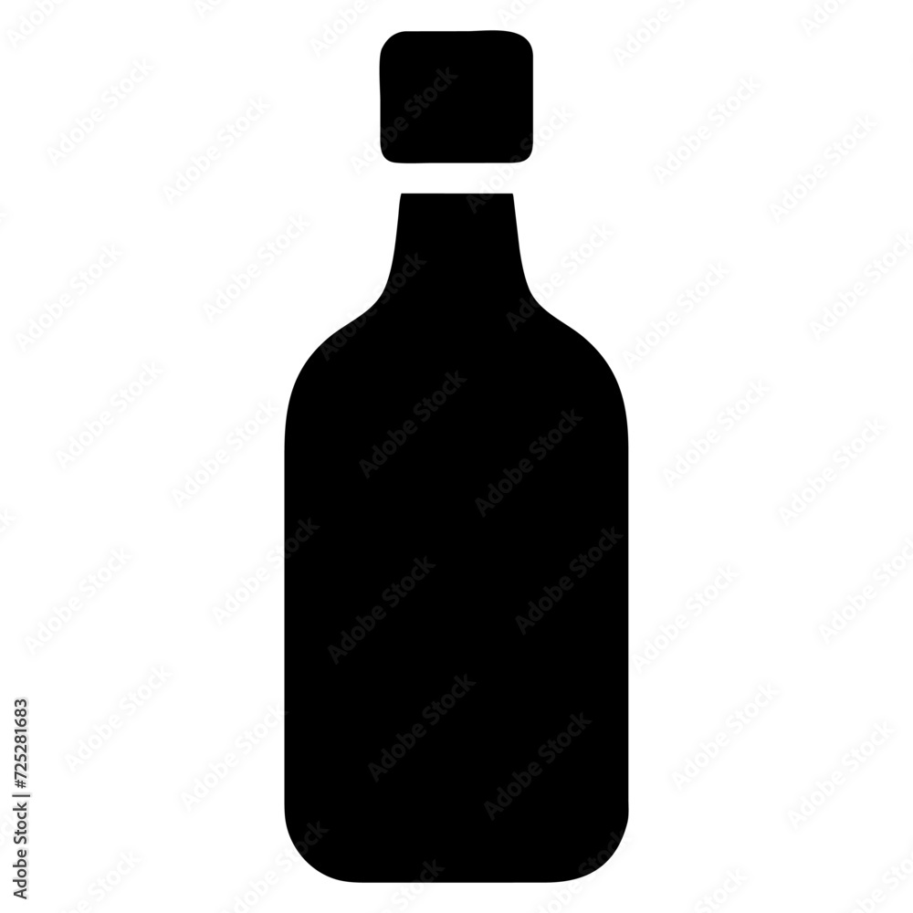 bottle icon in trendy flat style, vector icon bottle icon in trendy flat style, vector icon