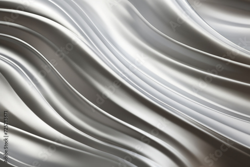 Wave aluminum steel metal sheet. AI Generative