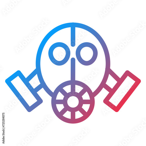 Gas Mask Icon Style